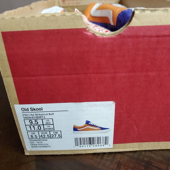 Vans Old Skool Royal Blue/Apricot Buff Men Size 9.5, Women Size 11 - Picture 9 of 9